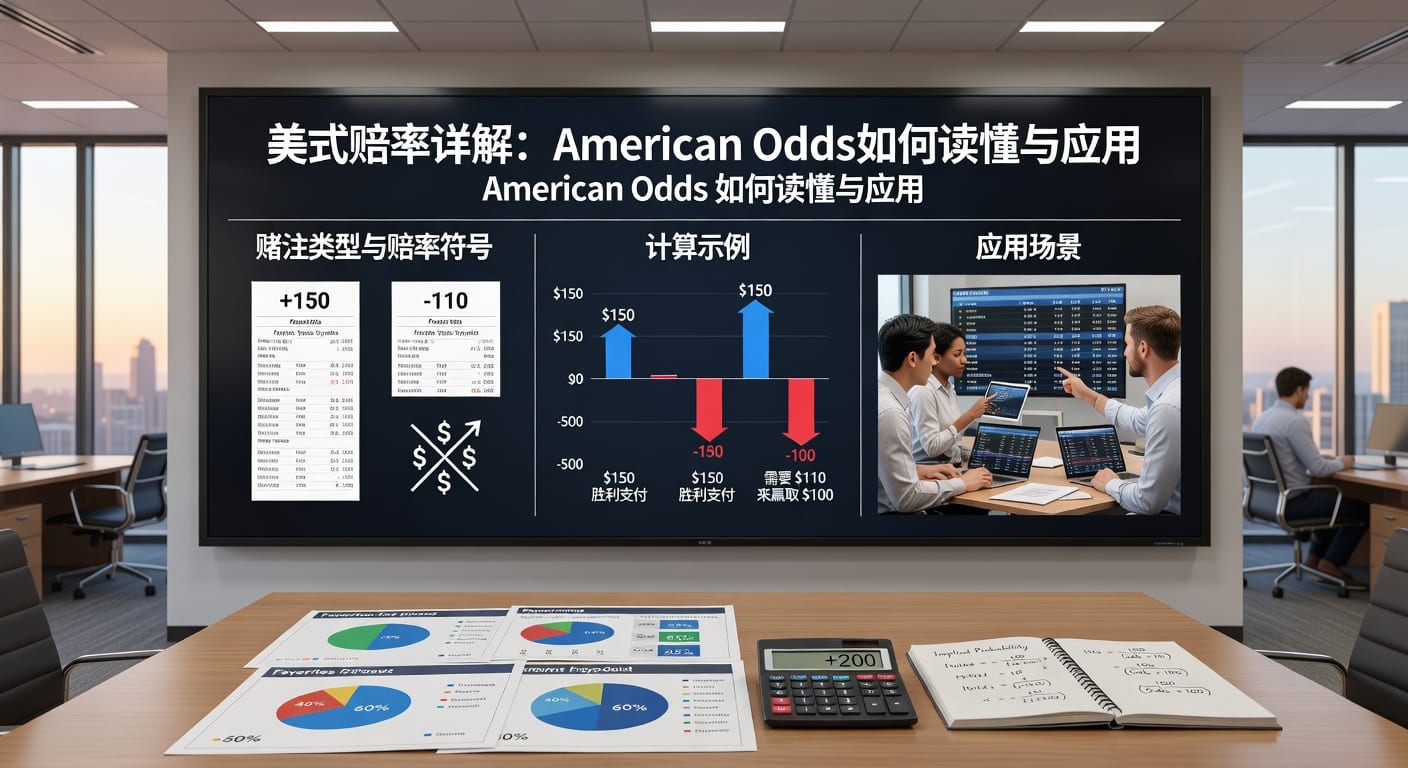 美式赔率 american odds：读法、换算与投注要点